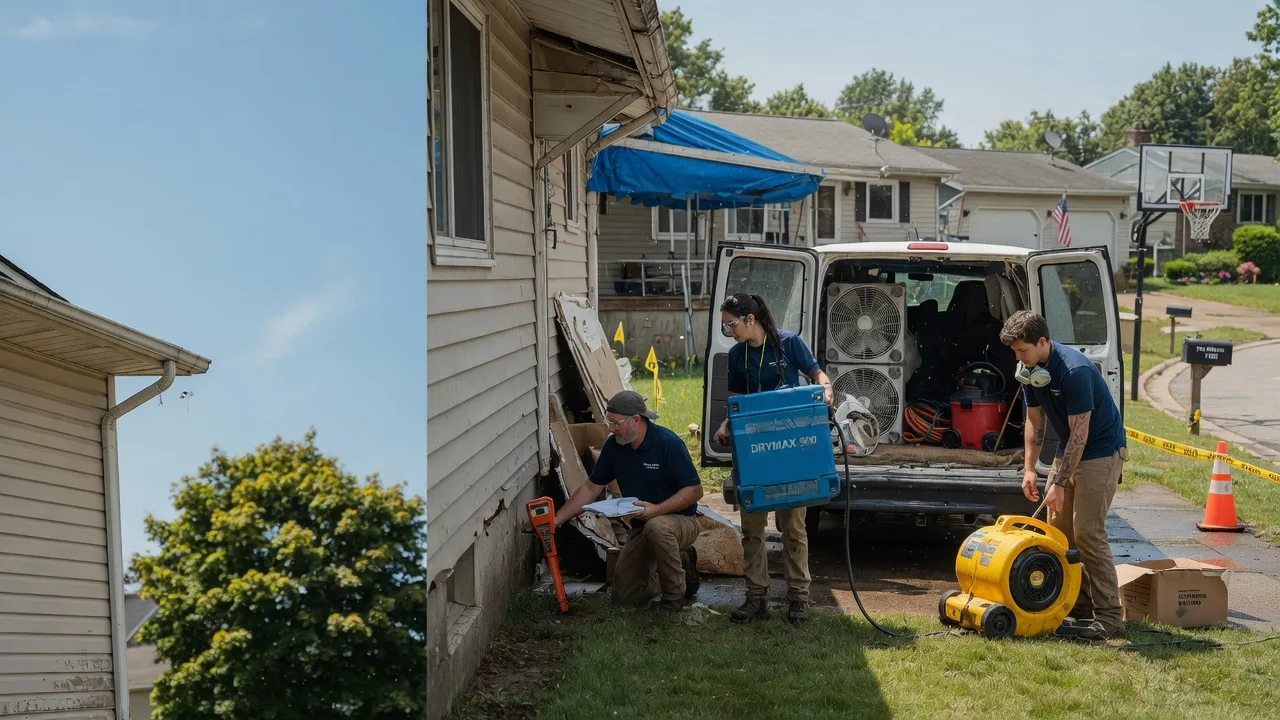 Ceiling Leak Cleanup in The Plains, OH near me