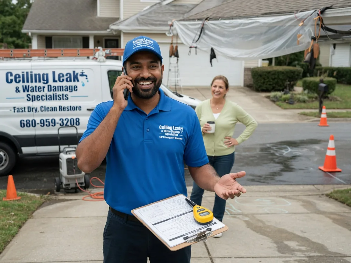 Ceiling Leak Cleanup The Plains, OH FAQs